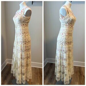 Floral Cottage Core lace dress